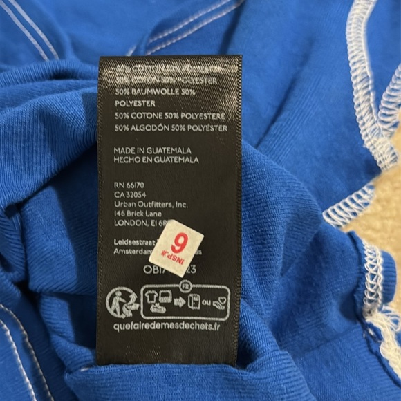 Urban Outfitters BDG Angel Ruched Tank Top Blue Cropped Babydoll Y2K NWT-XS - Picture 10 of 10